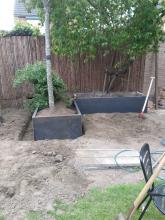 Plantenbak cortenbak maatwerk L vorm